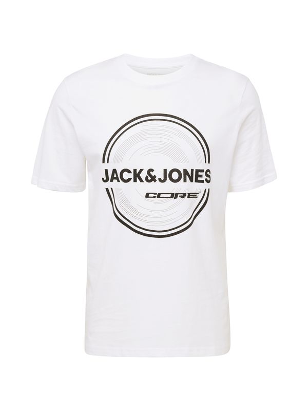 JACK & JONES JACK & JONES Тениска 'PILOU'  черно / бяло