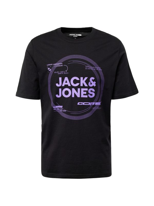 JACK & JONES JACK & JONES Тениска 'PILOU'  светлолилаво / черно