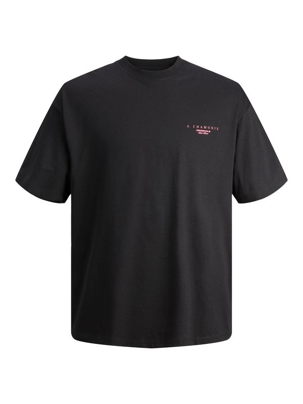 JACK & JONES JACK & JONES Тениска  розово / черно