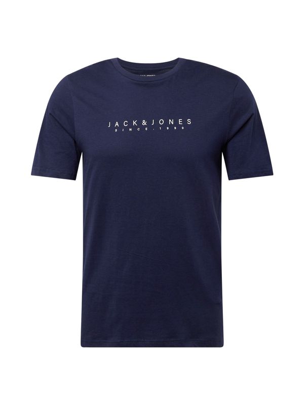 JACK & JONES JACK & JONES Тениска 'SETRA'  нейви синьо / бяло