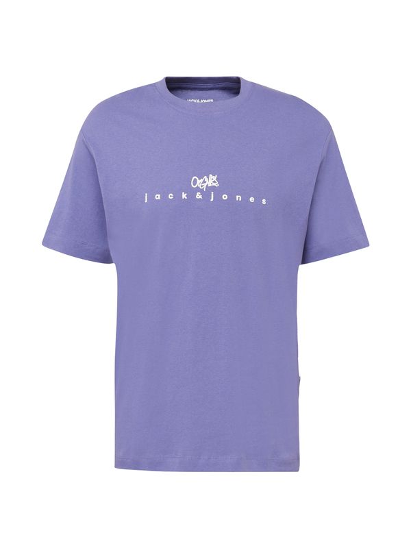 JACK & JONES JACK & JONES Тениска 'SILVERLAKE'  лилав / бяло