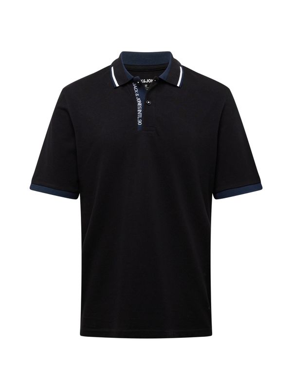 JACK & JONES JACK & JONES Тениска 'STEEL'  нейви синьо / черно / бяло