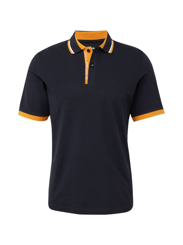 JACK & JONES JACK & JONES Тениска 'STEEL'  нейви синьо / оранжево / бяло