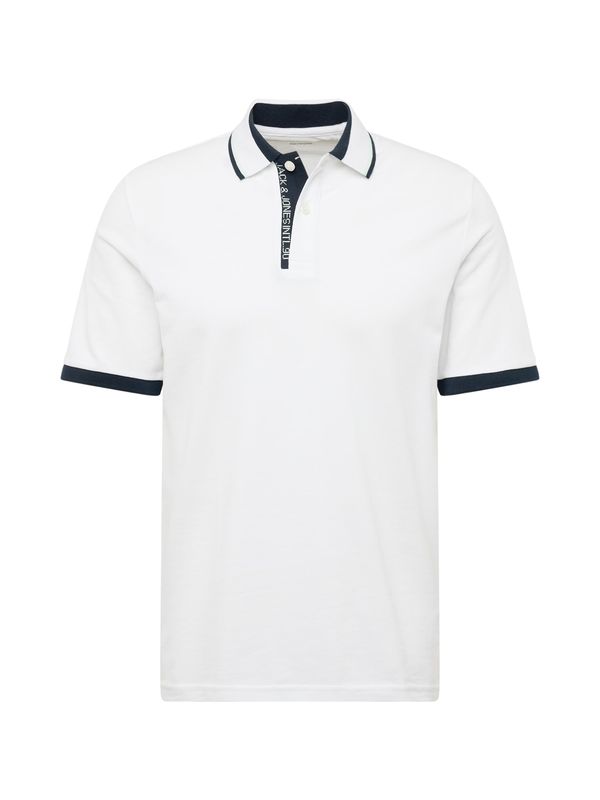 JACK & JONES JACK & JONES Тениска 'STEEL'  тъмносиньо / бяло