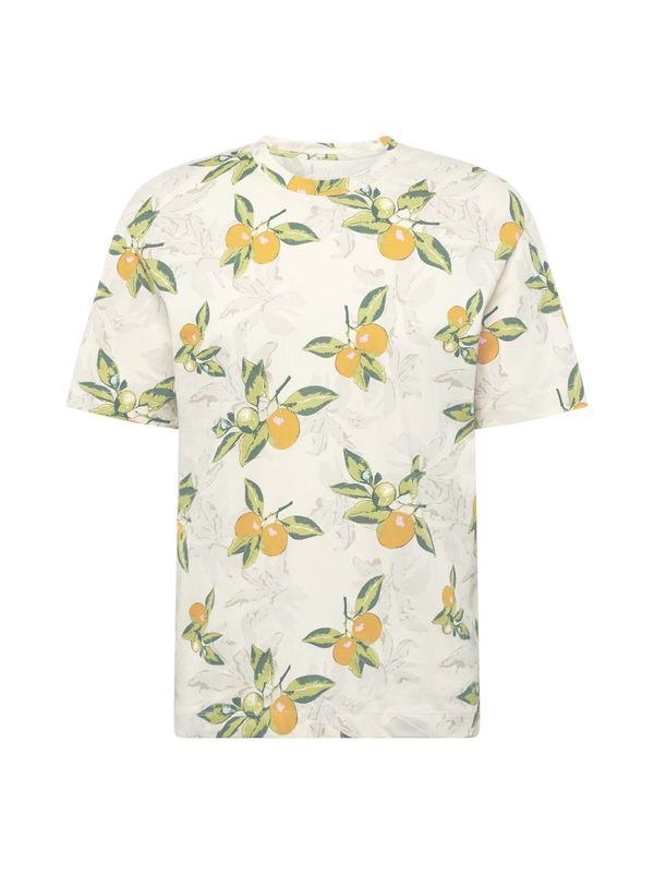 JACK & JONES JACK & JONES Тениска 'TAMPA'  кремаво / тъмножълто / киви / тъмнозелено