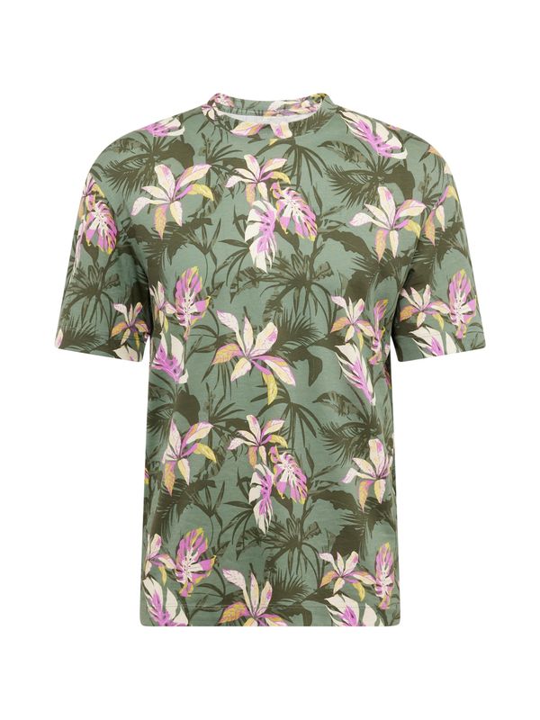 JACK & JONES JACK & JONES Тениска 'TAMPA'  зелено / тъмнозелено / розово / бяло