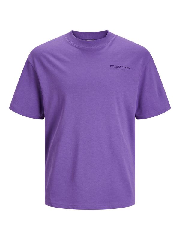 JACK & JONES JACK & JONES Тениска 'THREAD'  лилав / черно