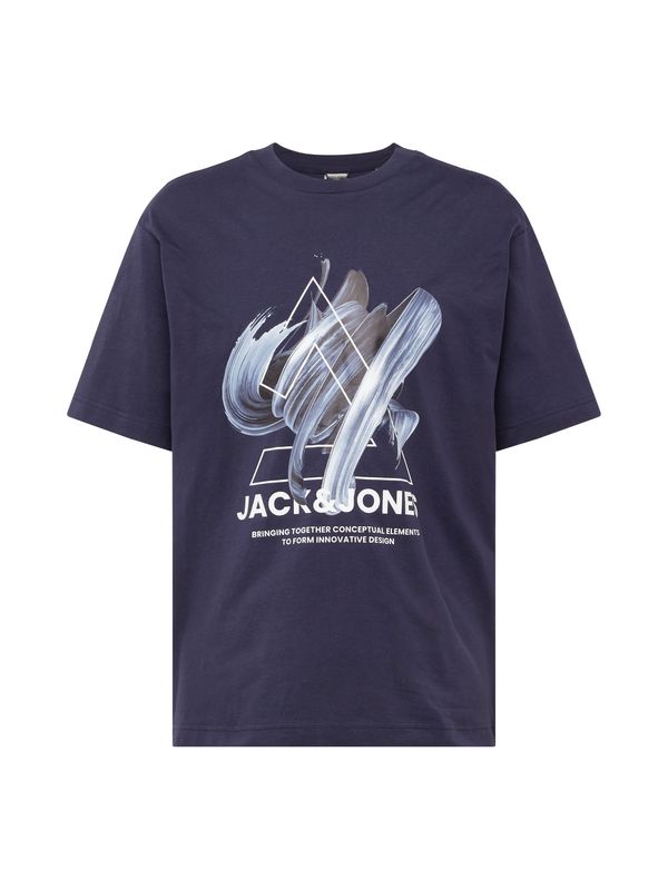 JACK & JONES JACK & JONES Тениска 'TINT'  нейви синьо / светлосиньо / черно / бяло