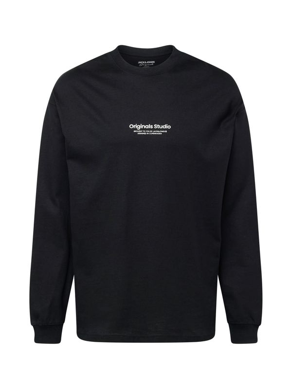 JACK & JONES JACK & JONES Тениска 'Vesterbro'  черно / бяло