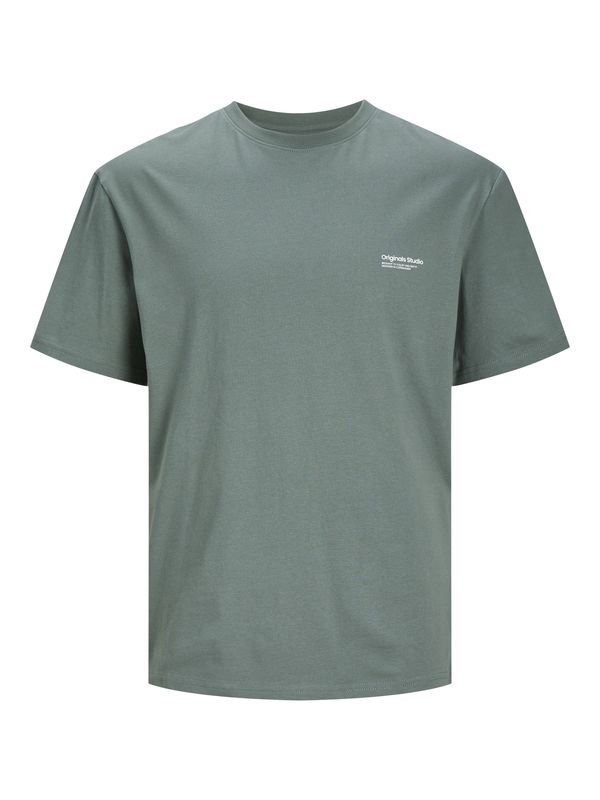JACK & JONES JACK & JONES Тениска 'Vesterbro'  смарагдово зелено / бяло