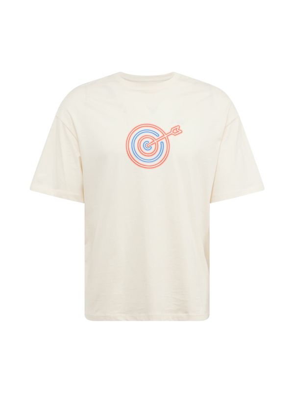 JACK & JONES JACK & JONES Тениска 'VIVID'  кремаво / кралско синьо / оранжево-червено