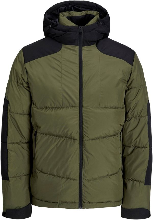 JACK & JONES JACK & JONES Зимно яке 'Otis'  маслина / черно
