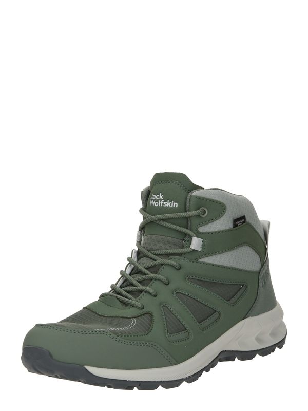 JACK WOLFSKIN JACK WOLFSKIN Боти 'WOODLAND 2'  зелено / пастелно зелено / тъмнозелено / черно