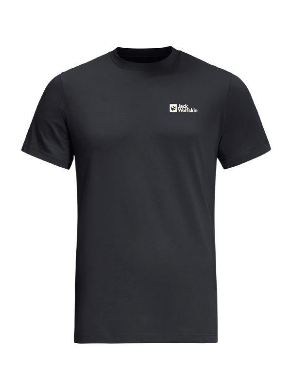 JACK WOLFSKIN JACK WOLFSKIN Функционална тениска 'ESSENTIAL'  черно / бяло