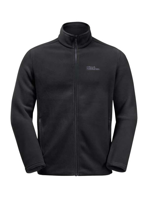 JACK WOLFSKIN JACK WOLFSKIN Функционално поларено яке 'Winterstein'  камък / черно