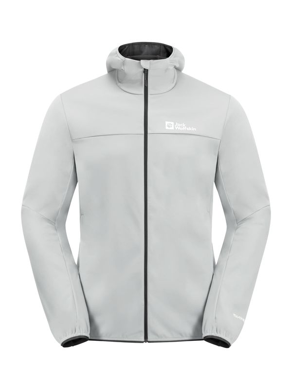 JACK WOLFSKIN JACK WOLFSKIN Спортно яке  светлосиво / бяло