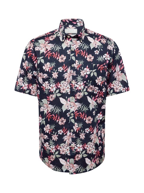 Jack's Jack's Риза  тъмносиньо / пастелно зелено / розово / бледорозово