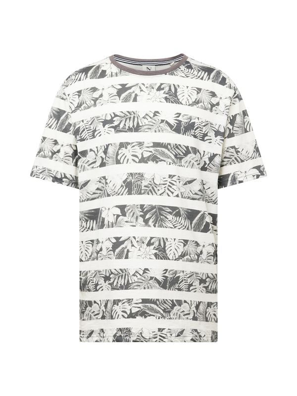 Jack's Jack's Тениска  тъмносиво / сив меланж / бяло