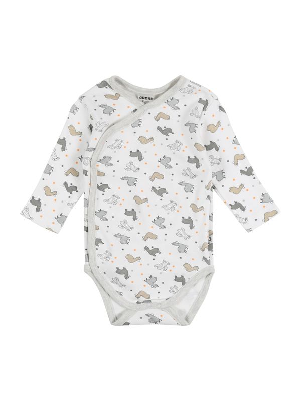 JACKY JACKY Бебешки гащеризони/боди 'LAMA'  светлокафяво / сиво / тъмносиво / оранжево / бяло