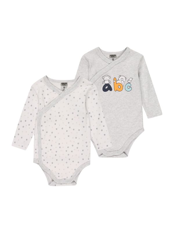 JACKY JACKY Бебешки гащеризони/боди  морскосиньо / горчица / сив меланж / бяло