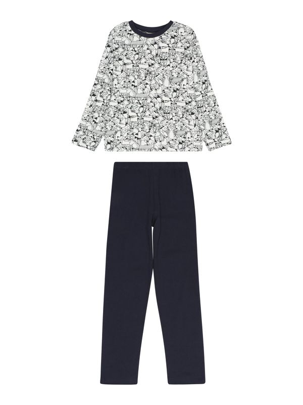 JACKY JACKY Комплект пижама  нейви синьо / бяло