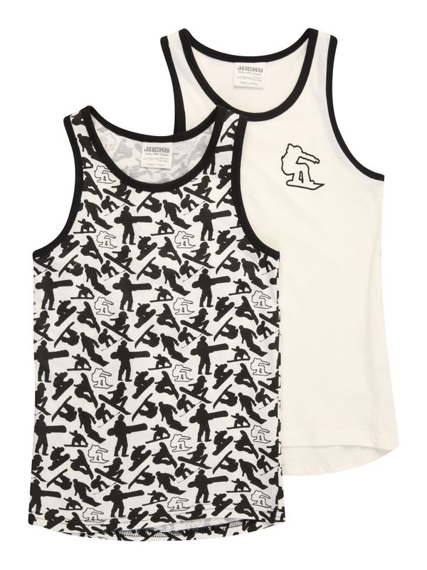 JACKY JACKY Потник  черно / бял памук