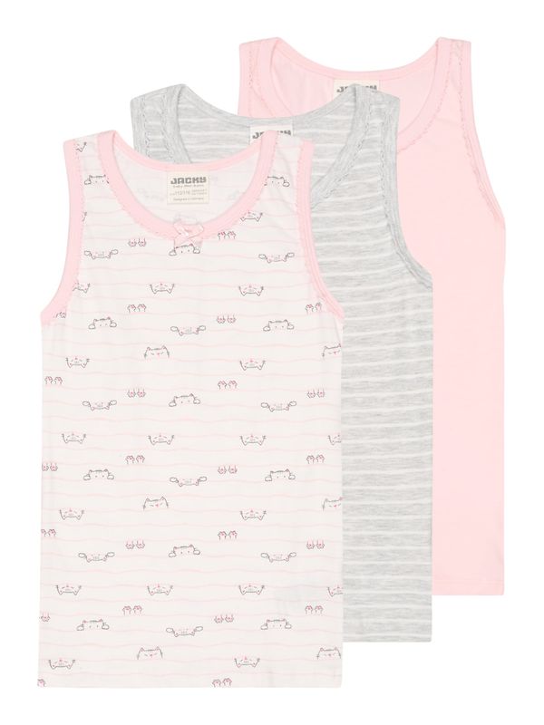 JACKY JACKY Потник  сиво / бледорозово / бяло