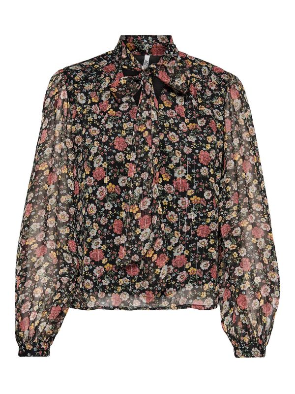 JDY JDY Блуза 'CODY'  бежово / мока / зелено / черно