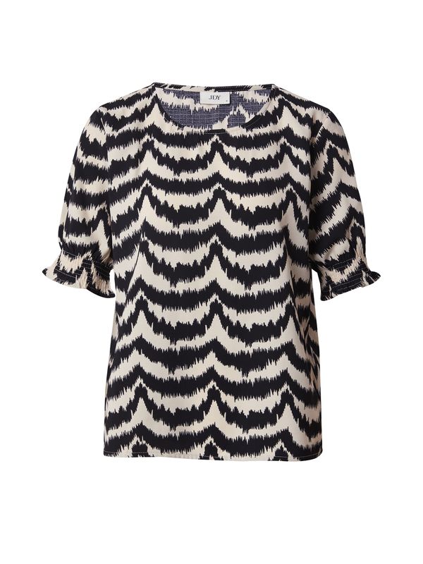 JDY JDY Блуза 'DIVYA LIFE'  светлобежово / черно