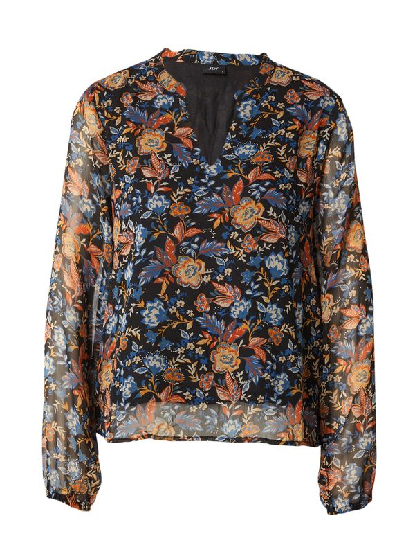 JDY JDY Блуза 'JOSIE'  морскосиньо / коняк / черно / бяло
