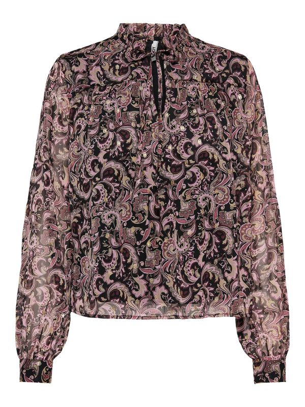 JDY JDY Блуза 'Mily'  светложълто / каки / лилав / черно