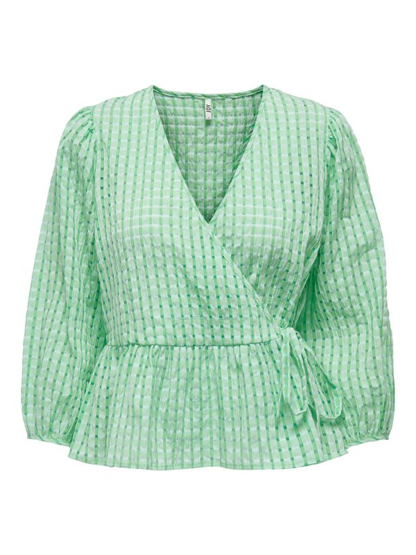 JDY JDY Блуза 'Pyra'  зелено / пастелно зелено / светлозелено