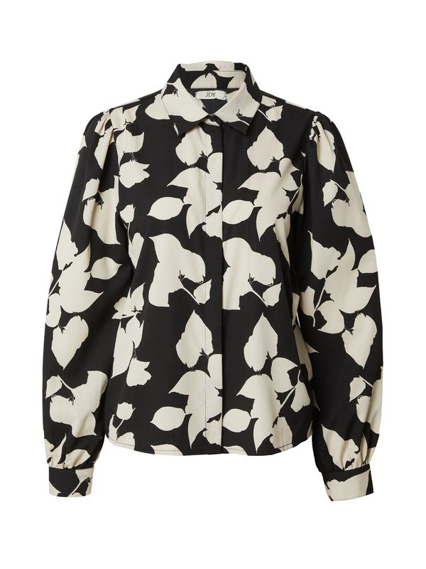 JDY JDY Блуза 'THILDA'  кремаво / черно