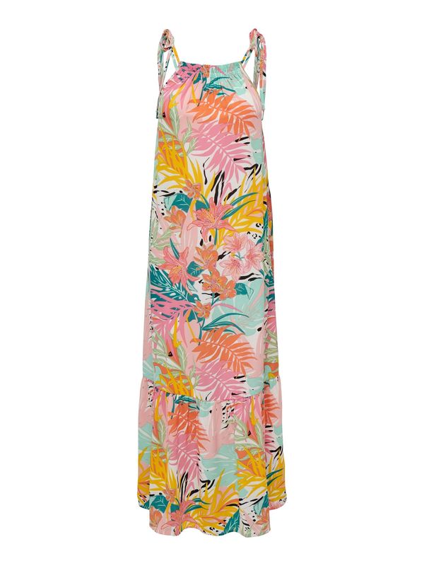 JDY JDY Лятна рокля 'Clara'  жълто / нефритено зелено / бледорозово / бяло