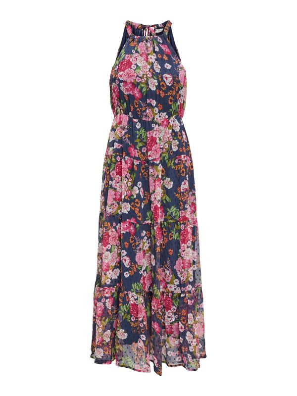 JDY JDY Лятна рокля 'DIMA'  нощно синьо / оранжево / бледорозово / малина