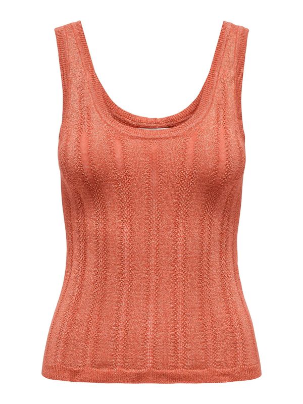 JDY JDY Плетен топ 'BEAUTY'  тъмнооранжево