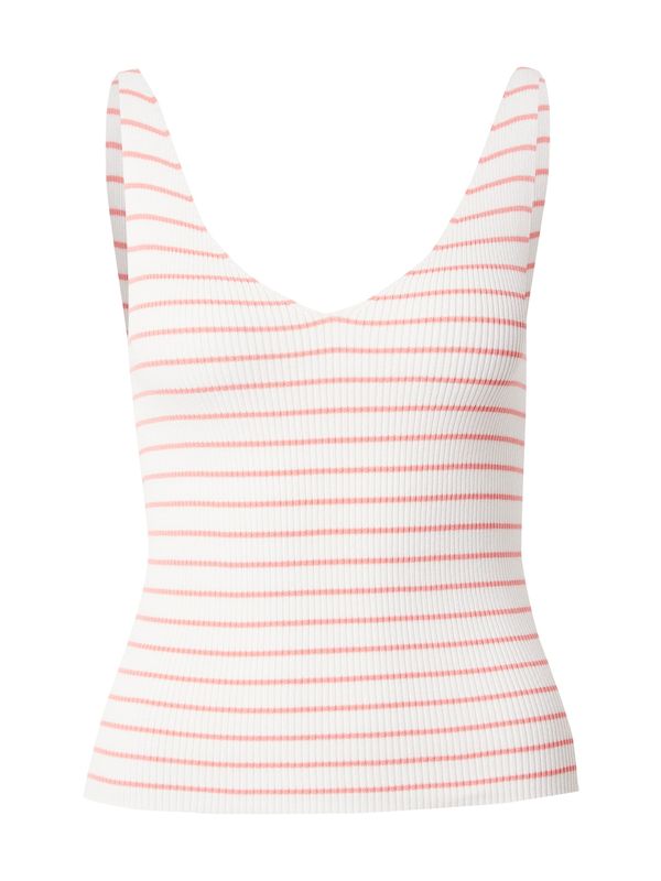 JDY JDY Плетен топ 'NANNA'  оранжево / бяло