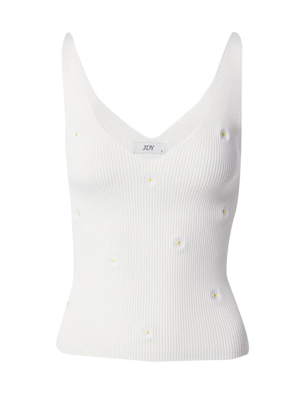 JDY JDY Плетен топ 'NANNA'  жълто / бяло