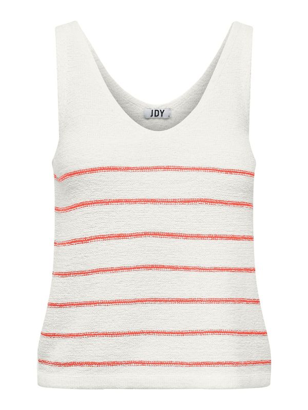 JDY JDY Плетен топ  оранжево / бяло
