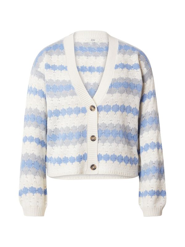 JDY JDY Плетена жилетка 'SUN MIA'  кремаво / светлосиньо / светлолилаво