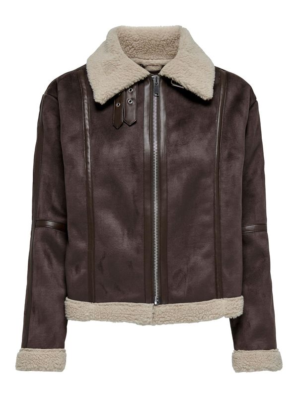 JDY JDY Преходно яке 'MERLIN'  кремаво / шоколад