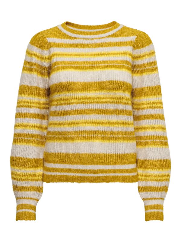 JDY JDY Пуловер 'INGEBORG'  жълто / мед / оранжево / мръсно бяло