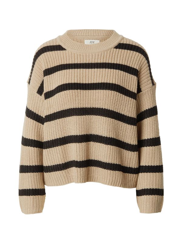 JDY JDY Пуловер 'JUSTY'  тъмнобежово / шоколад