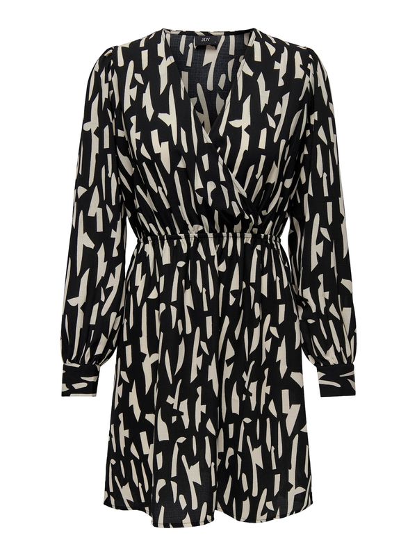 JDY JDY Рокля 'DIVYA'  черно / мръсно бяло