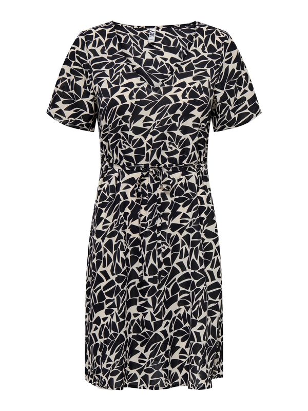 JDY JDY Рокля 'NOLIA'  светлобежово / черно