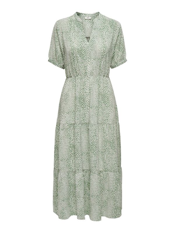 JDY JDY Рокля 'PIPER'  светлозелено / бяло