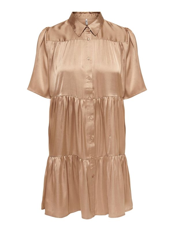 JDY JDY Рокля тип риза 'FIFI'  светлокафяво