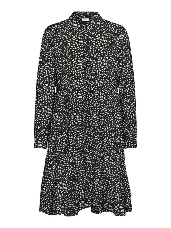 JDY JDY Рокля тип риза 'Piper'  черно / бяло