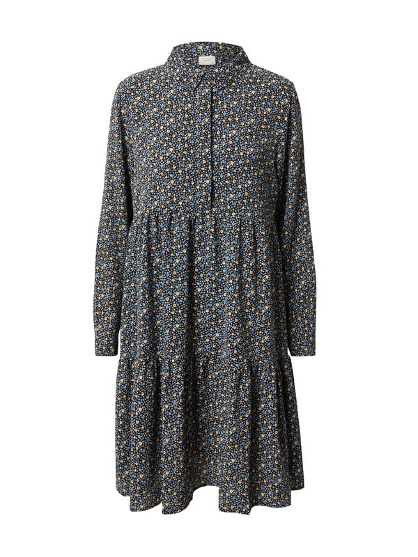 JDY JDY Рокля тип риза 'Piper'  небесносиньо / тъмнозелено / черно / бяло