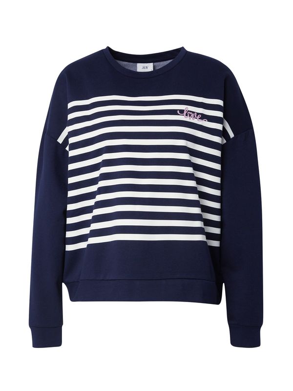 JDY JDY Суичър 'IVY'  нощно синьо / орхидея / бяло